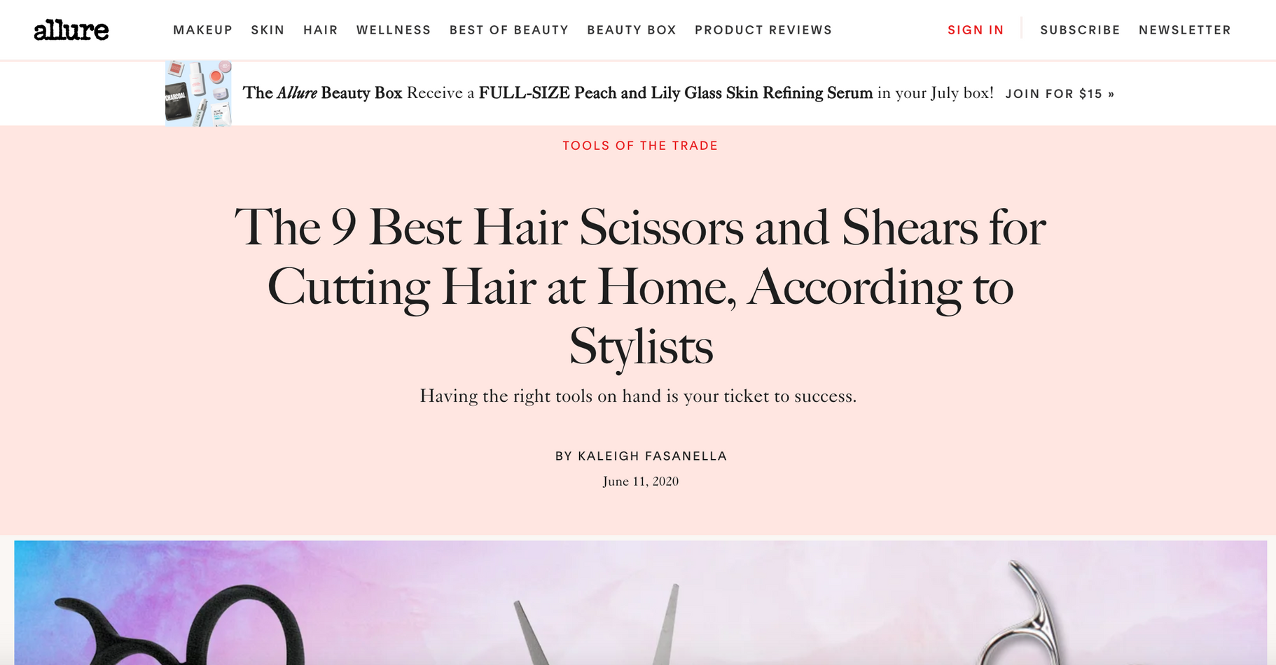 The 9 Best Hair Scissors for Cutting Hair at Home, According to Stylists