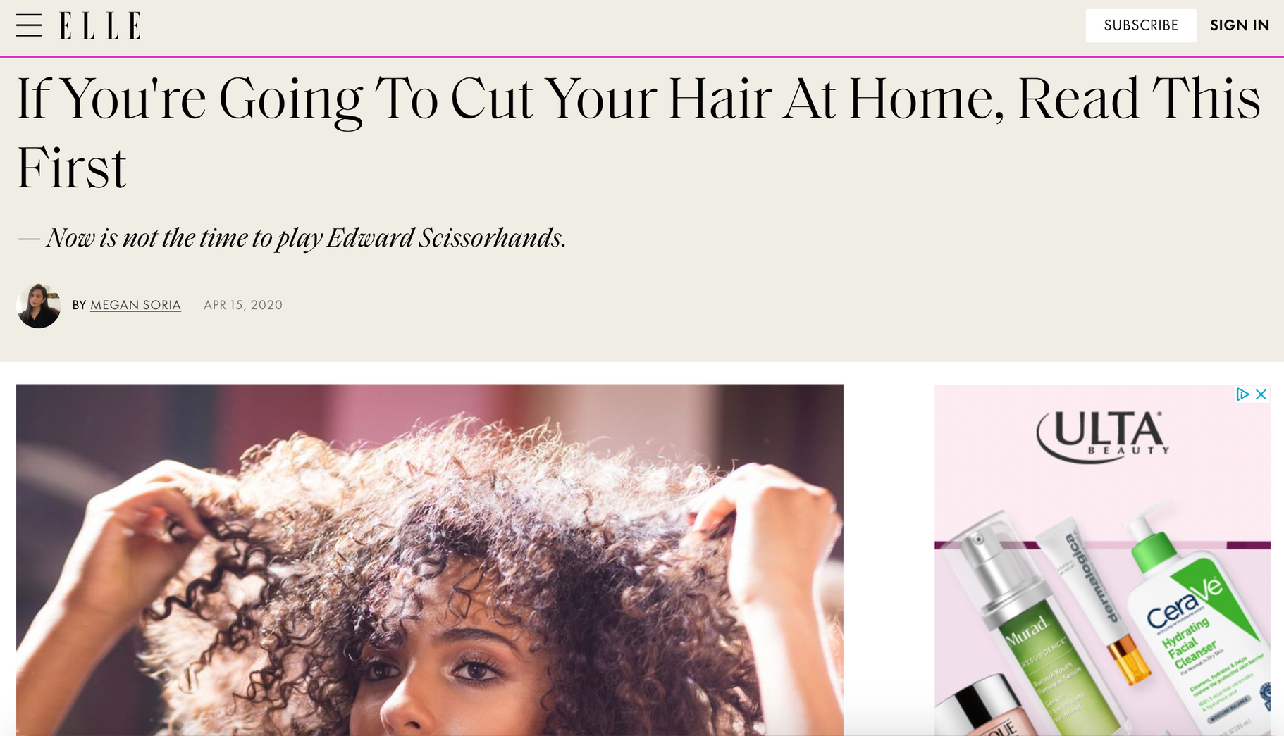 If You're Going To Cut Your Hair At Home, Read This First