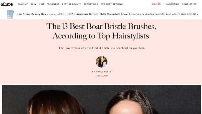 The 13 Best Boar-Bristle Brushes, According to Top Hairstylists