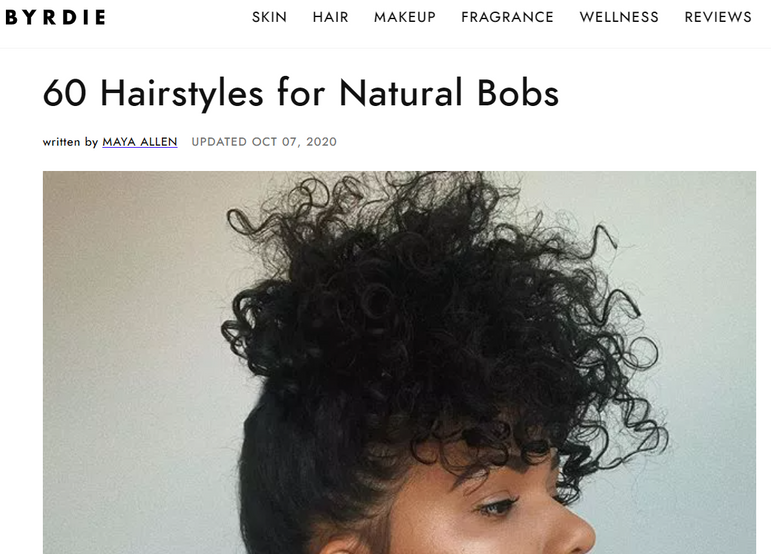 60 Hairstyles for Natural Bobs