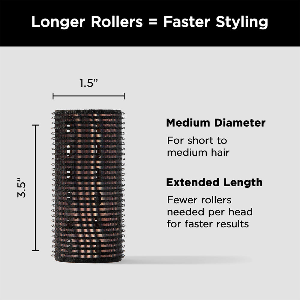 Thermalux 1.5" Aluminum Hair Rollers - 4 Pack