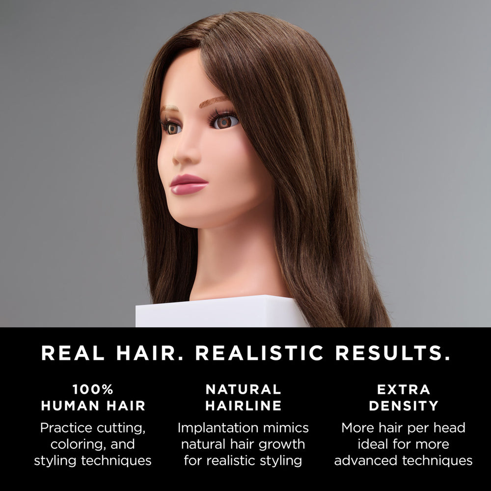 Avery 100% Human Hair 20-22" Mannequin Head