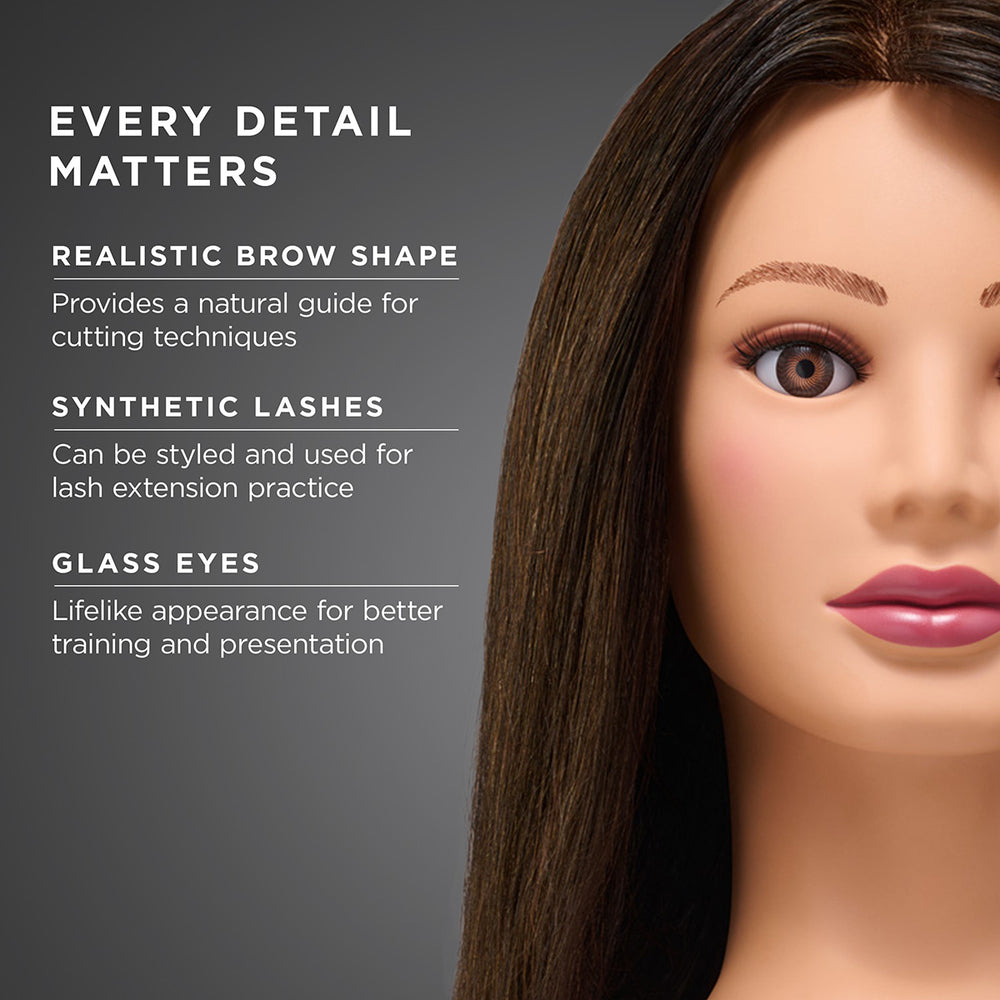 Reese 100% Human Hair 20-22" Mannequin Head