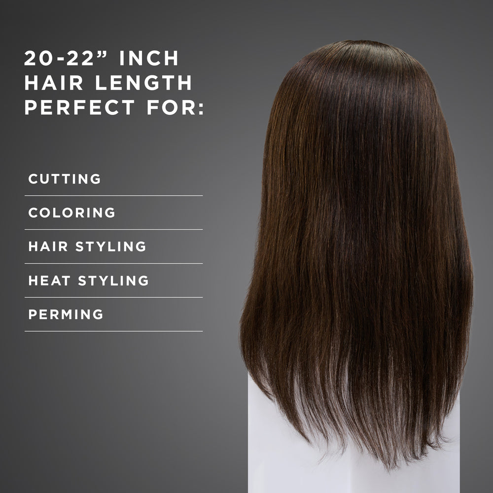 Reese 100% Human Hair 20-22" Mannequin Head