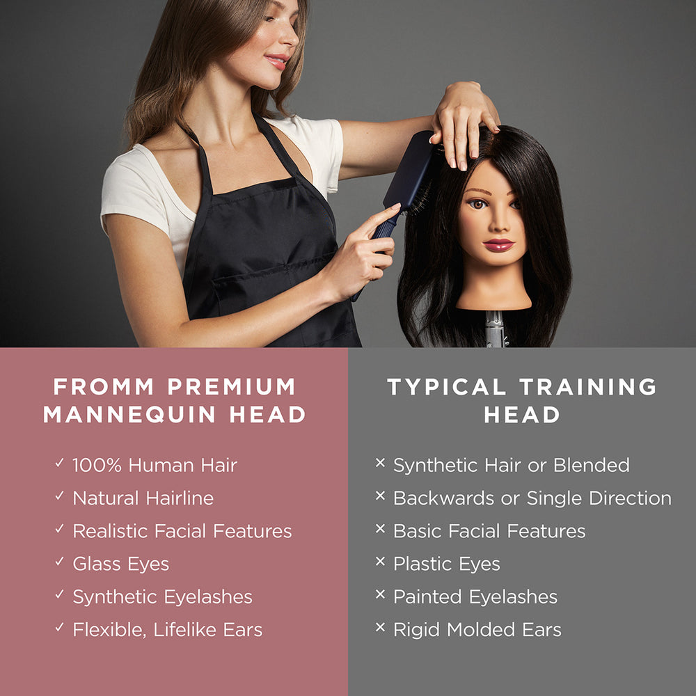 Reese 100% Human Hair 20-22" Mannequin Head