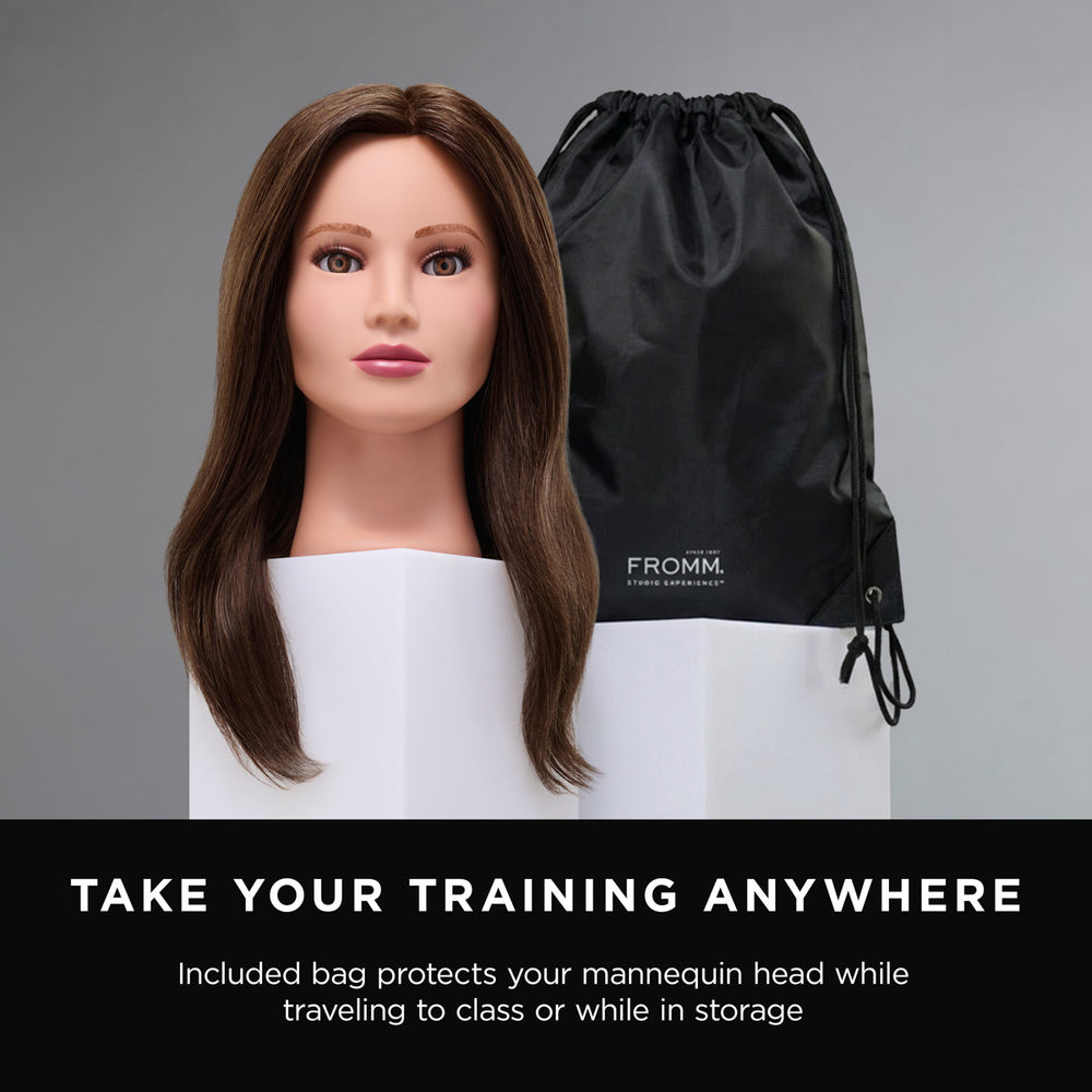 Avery 100% Human Hair 20-22" Mannequin Head