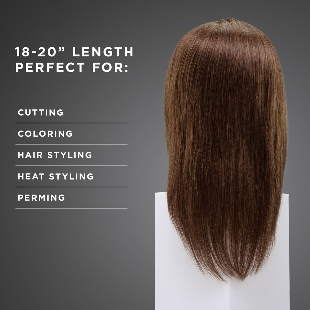 Penelope 100% Human Hair 18-20" Mannequin Head