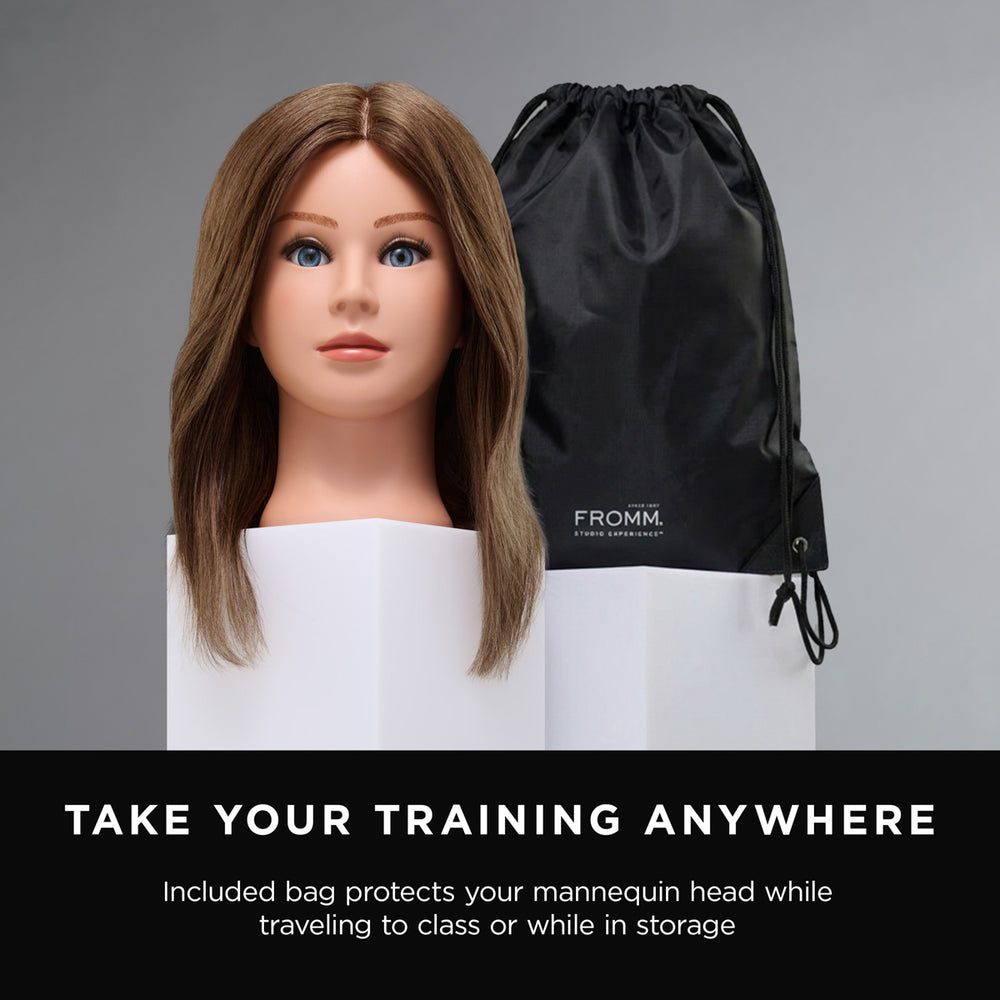 Lucy 100% Human Hair 17-19" Mannequin Head
