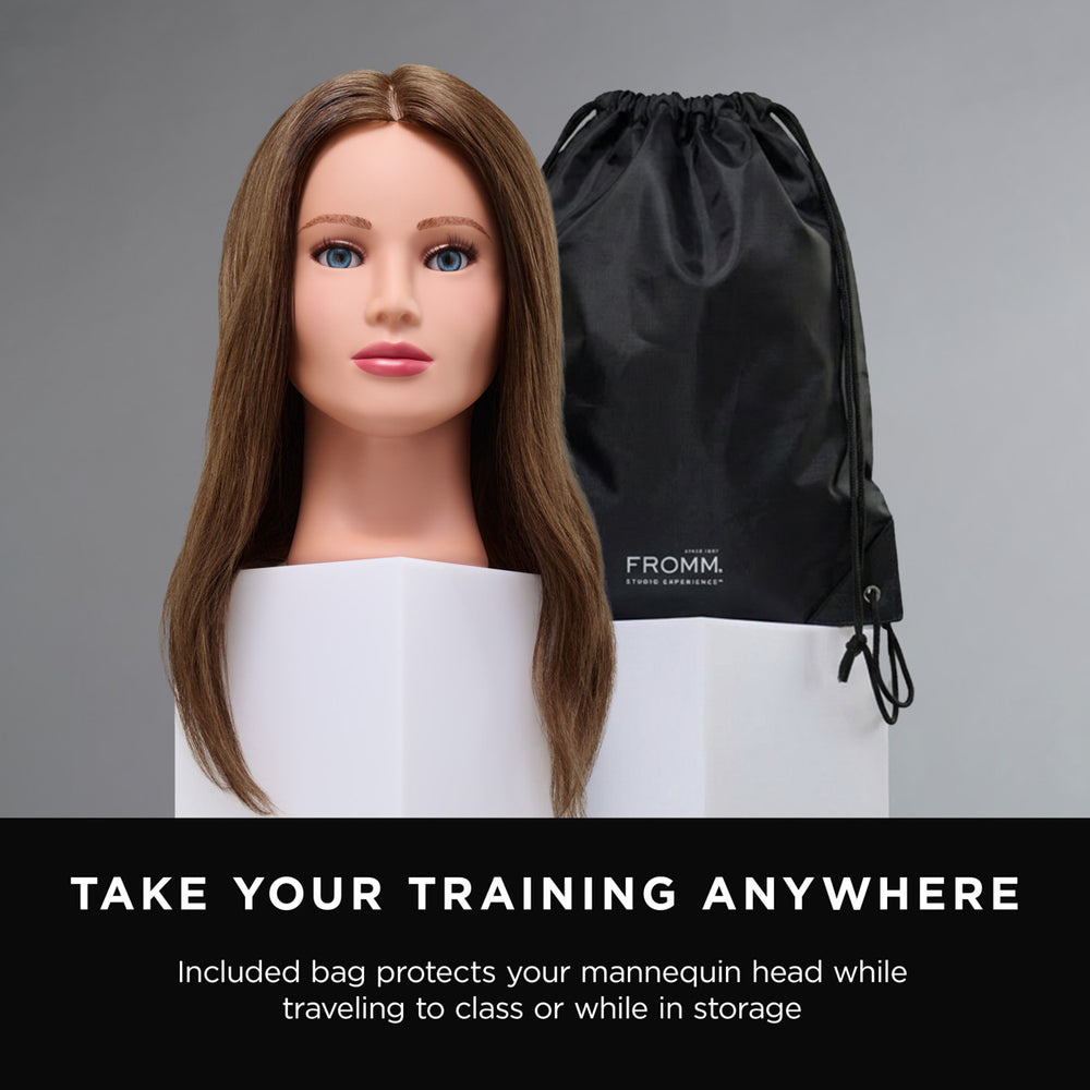 Isabel 100% Human Hair 20-22" Mannequin Head