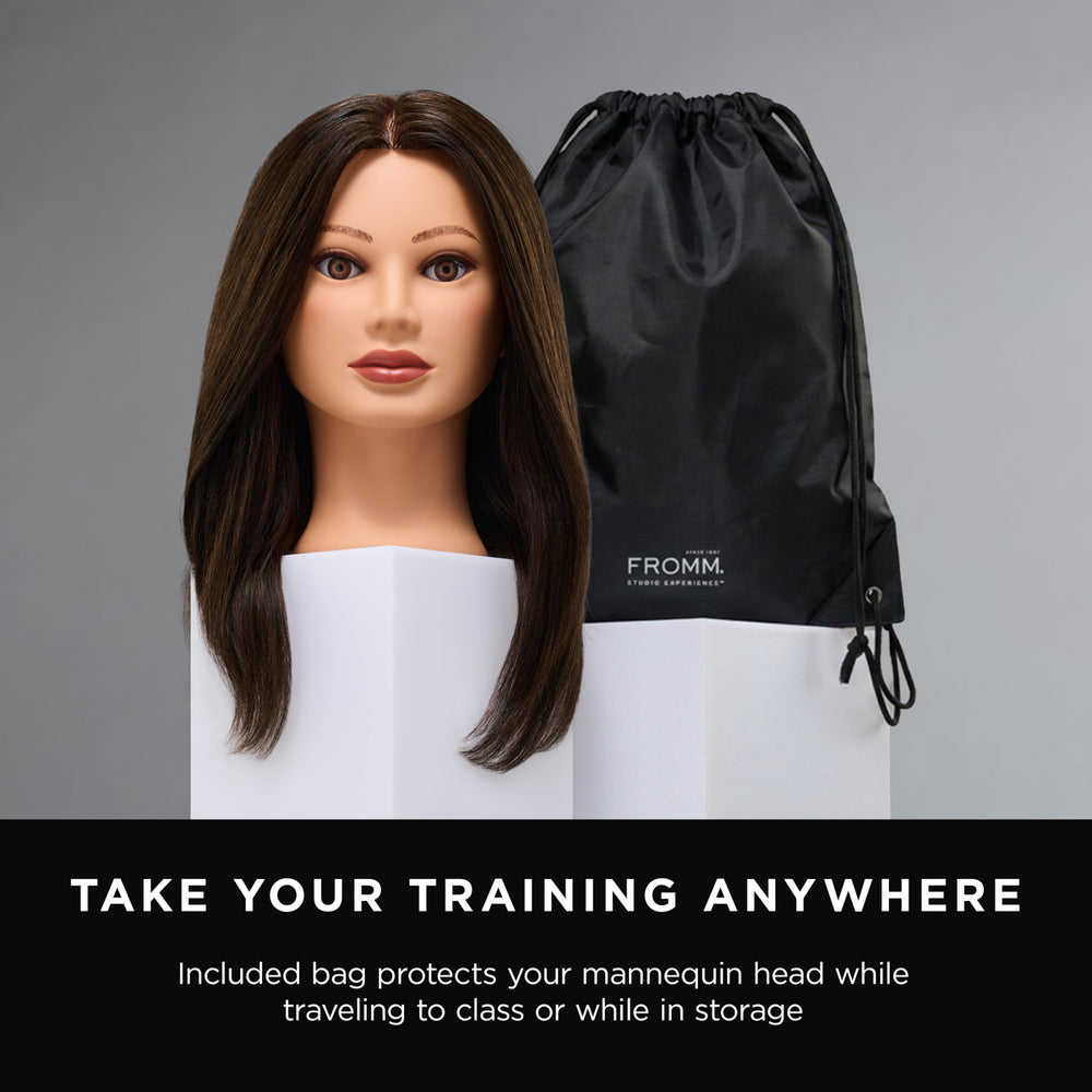 Ava 100% Human Hair 20-22" Mannequin Head