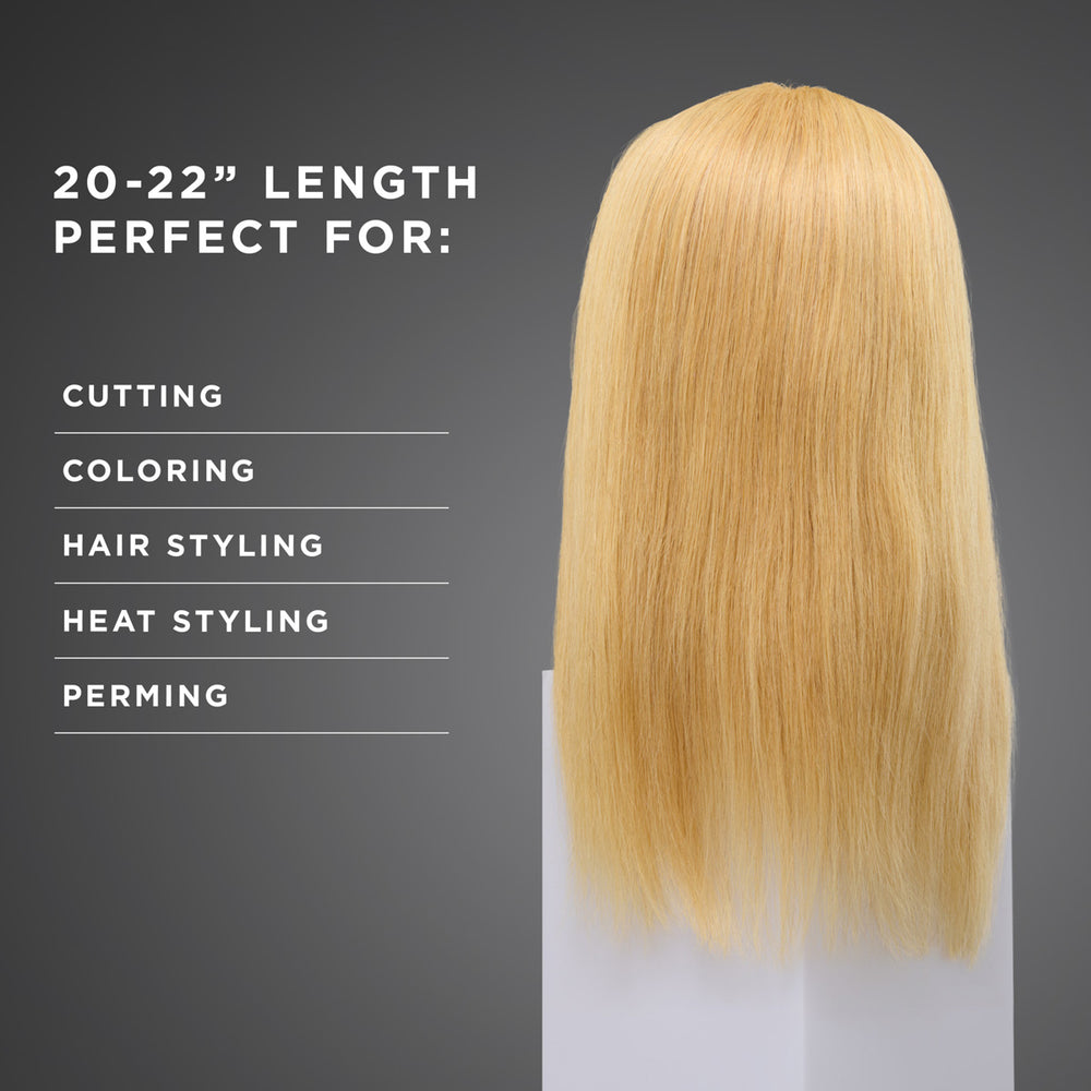 Charlize 100% Human Hair 20-22" Mannequin Head