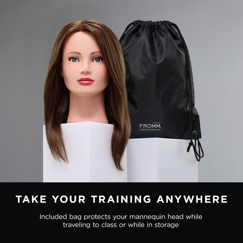 Penelope 100% Human Hair 18-20" Mannequin Head