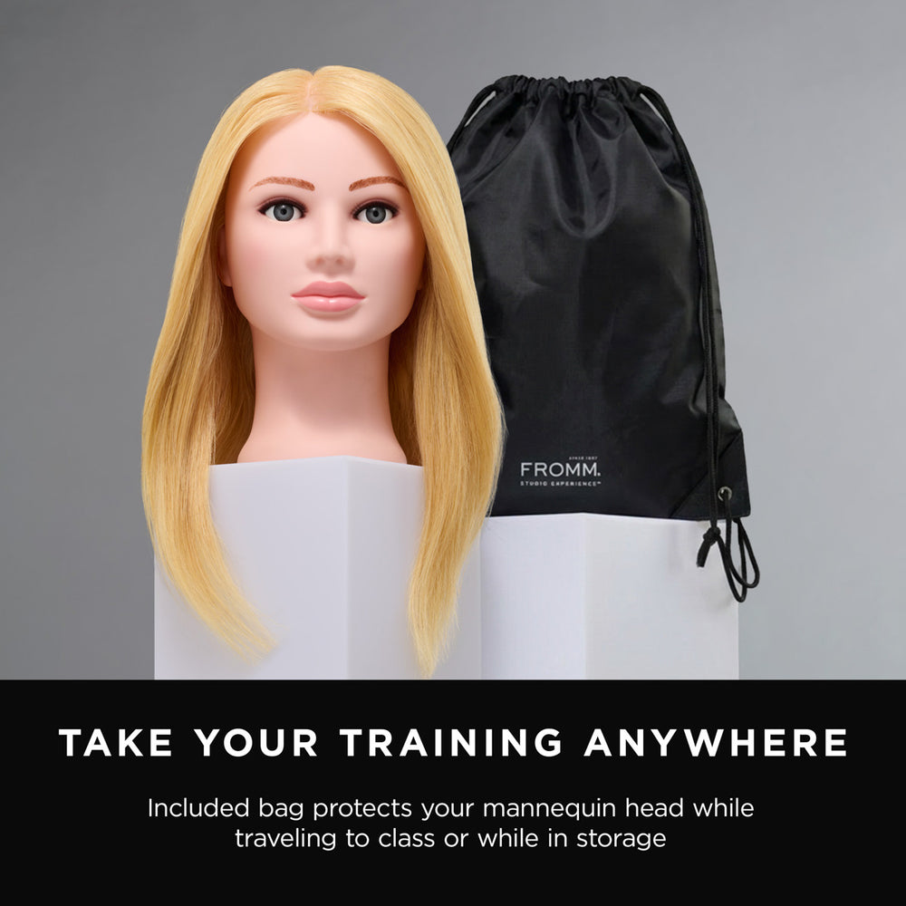 Charlize 100% Human Hair 20-22" Mannequin Head