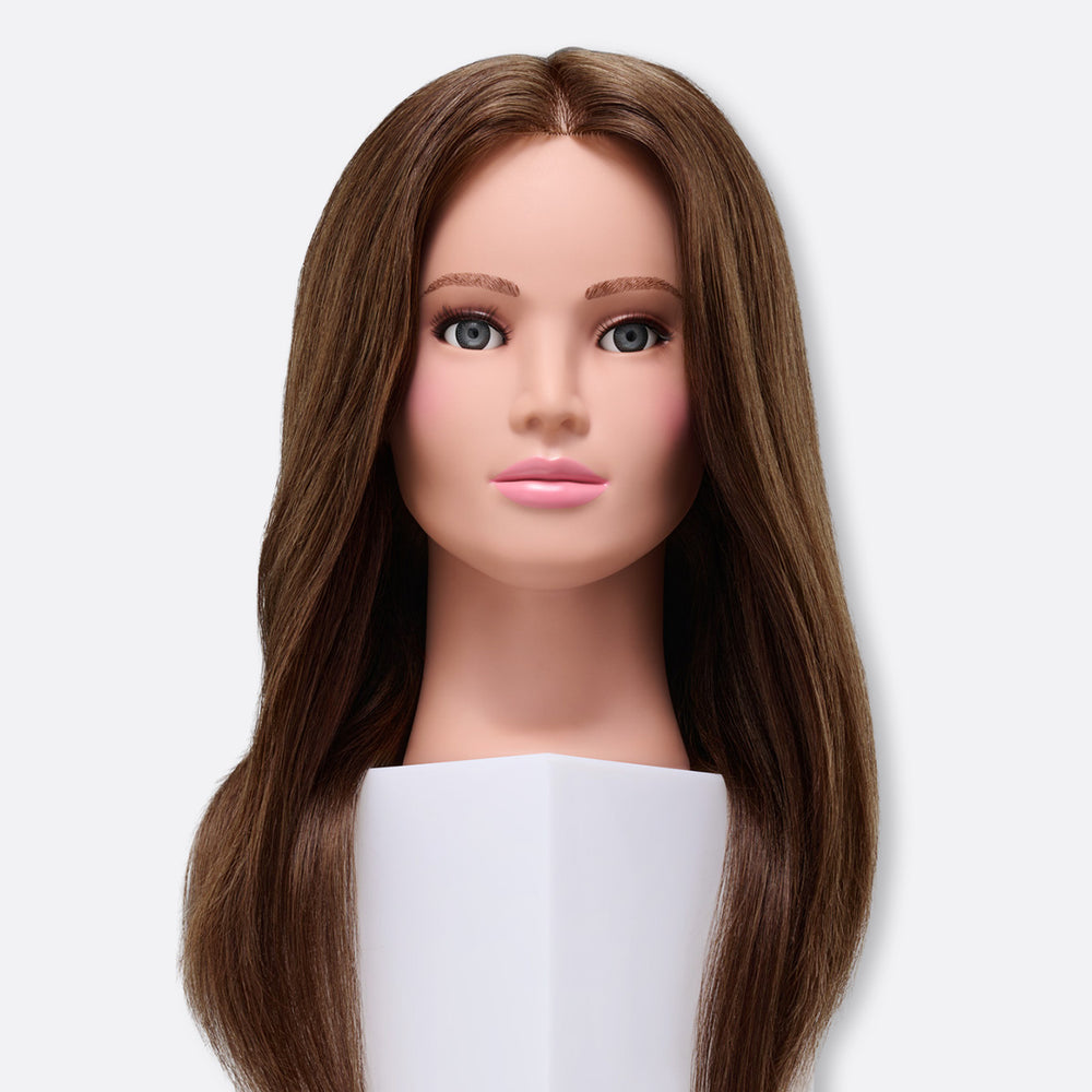 Eva 100% Human Hair 22-24" Mannequin Head