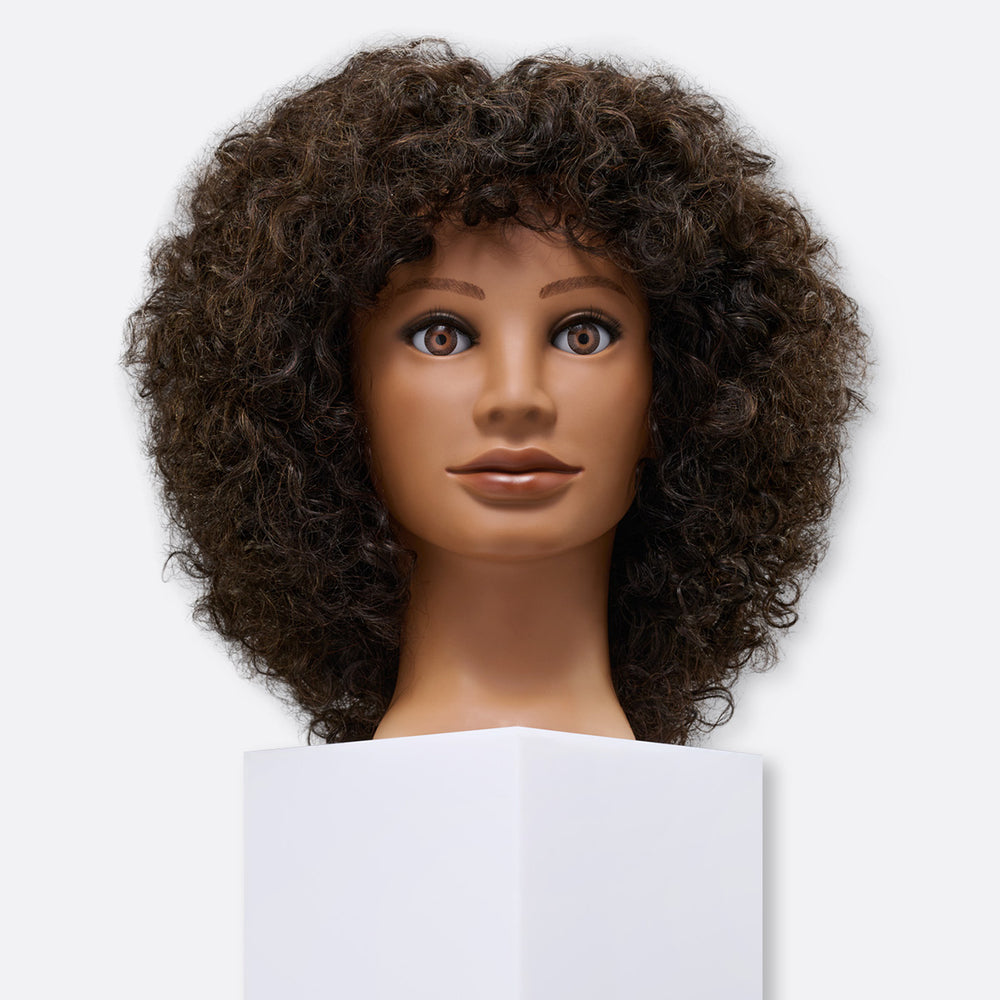 Naomi 100% Textured Human Hair 16-18" Mannequin Head