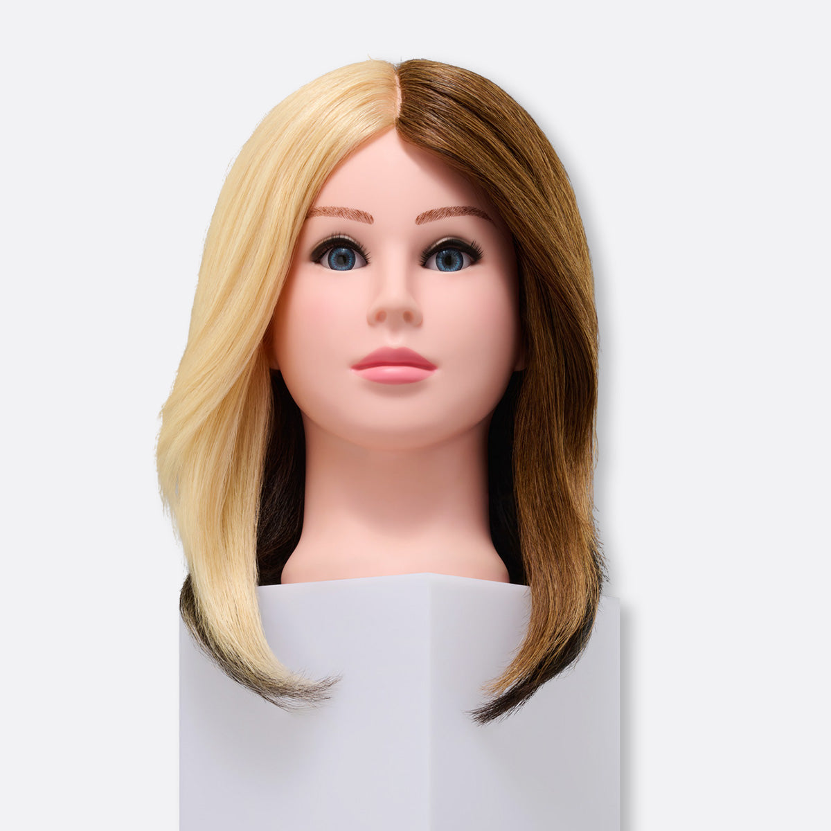 Hilary 100% Human Hair 17-19" Color Training Mannequin Head