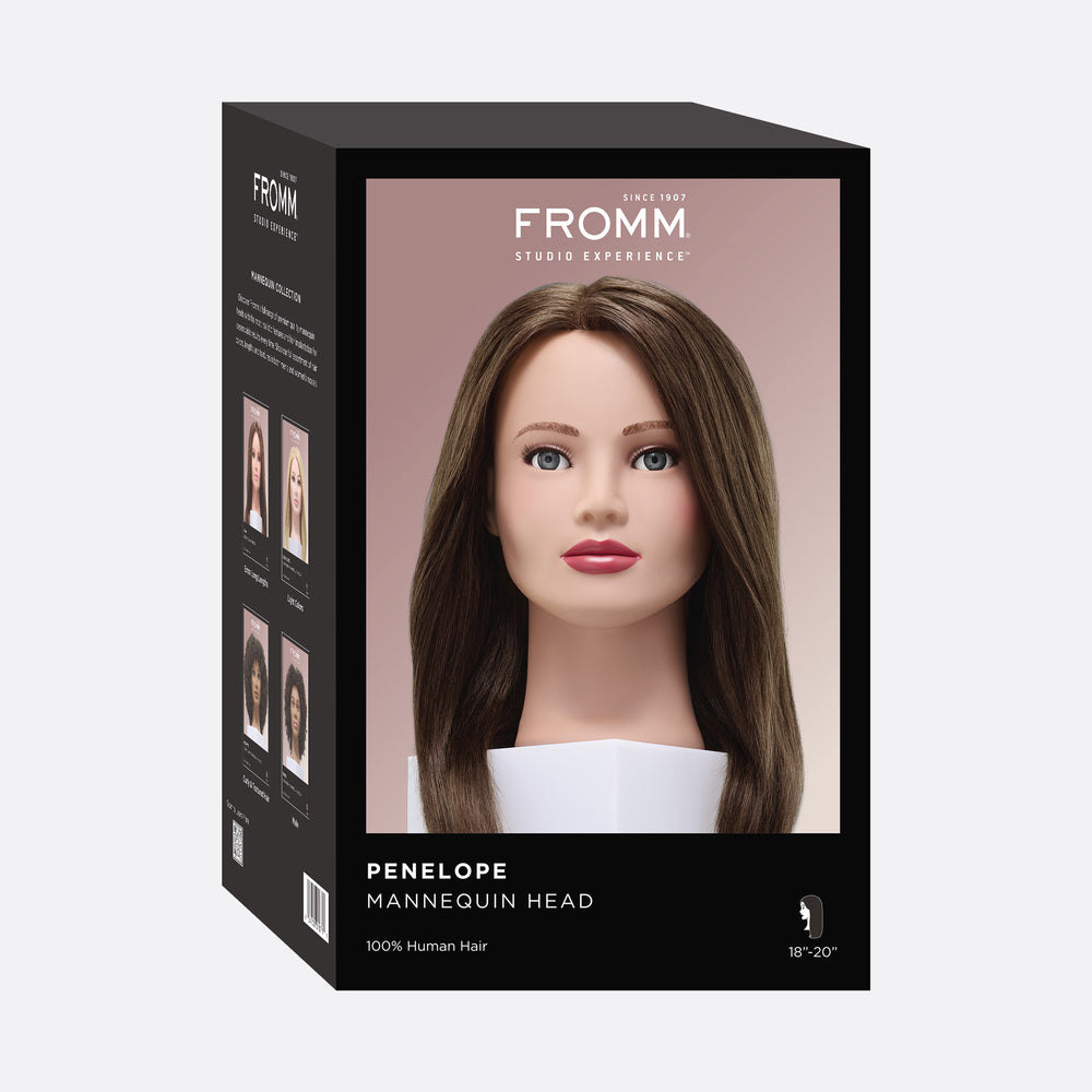 Penelope 100% Human Hair 18-20" Mannequin Head