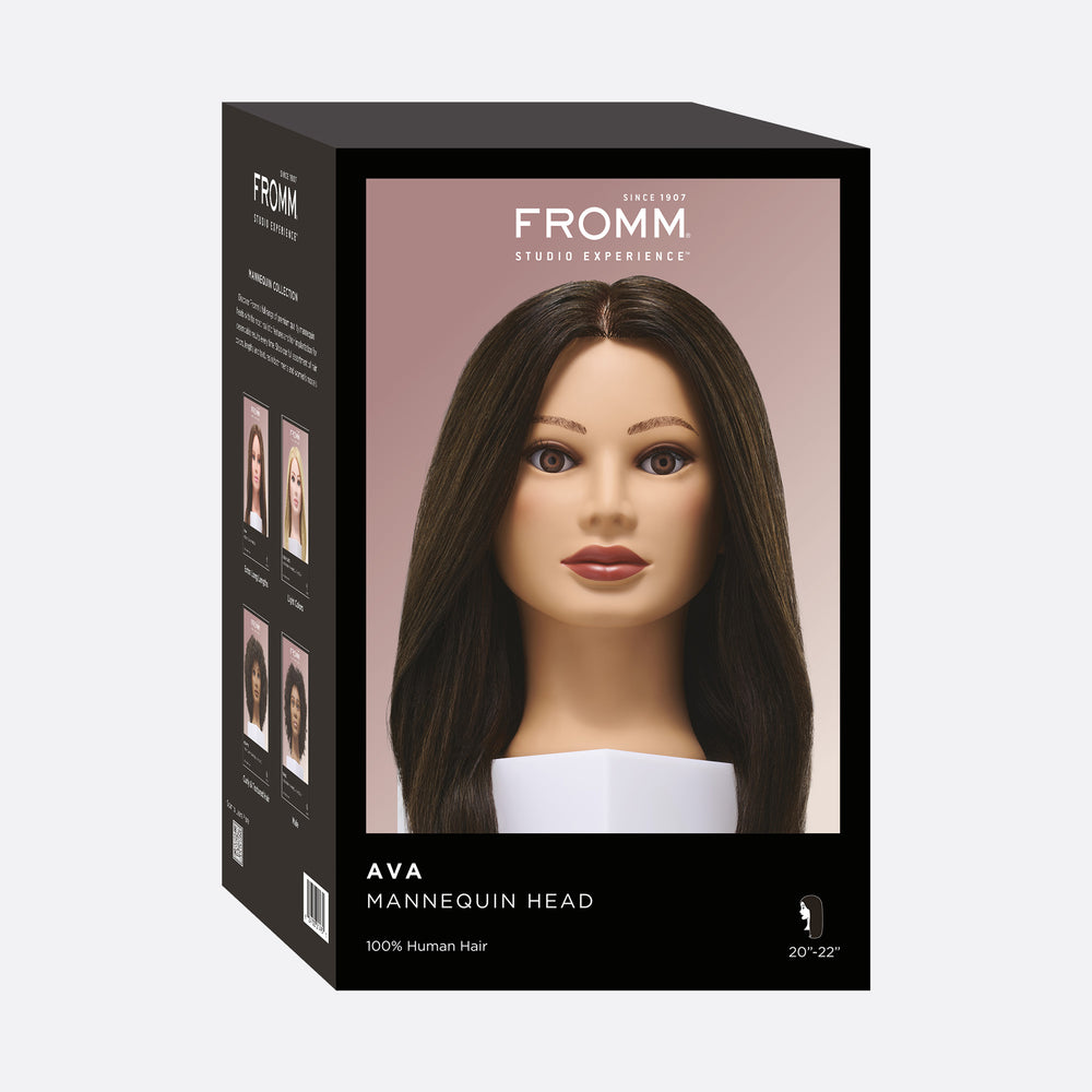 Ava 100% Human Hair 20-22" Mannequin Head