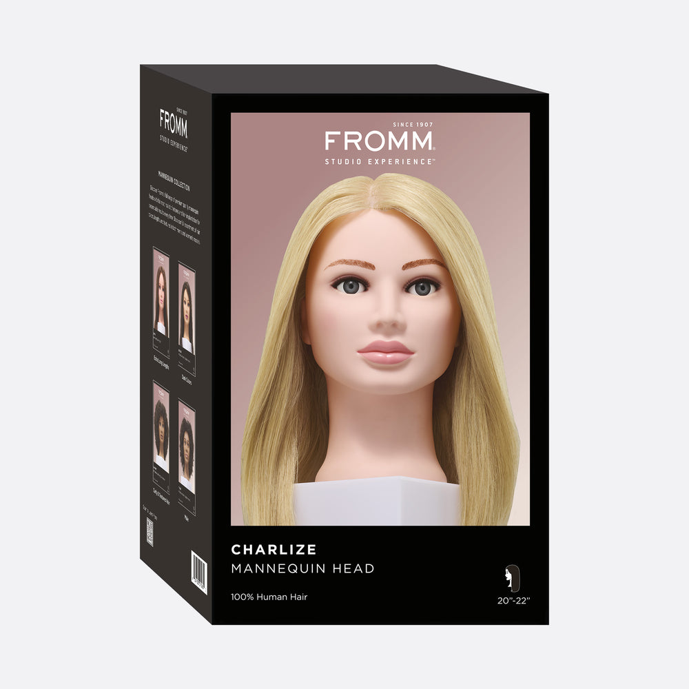 Charlize 100% Human Hair 20-22" Mannequin Head