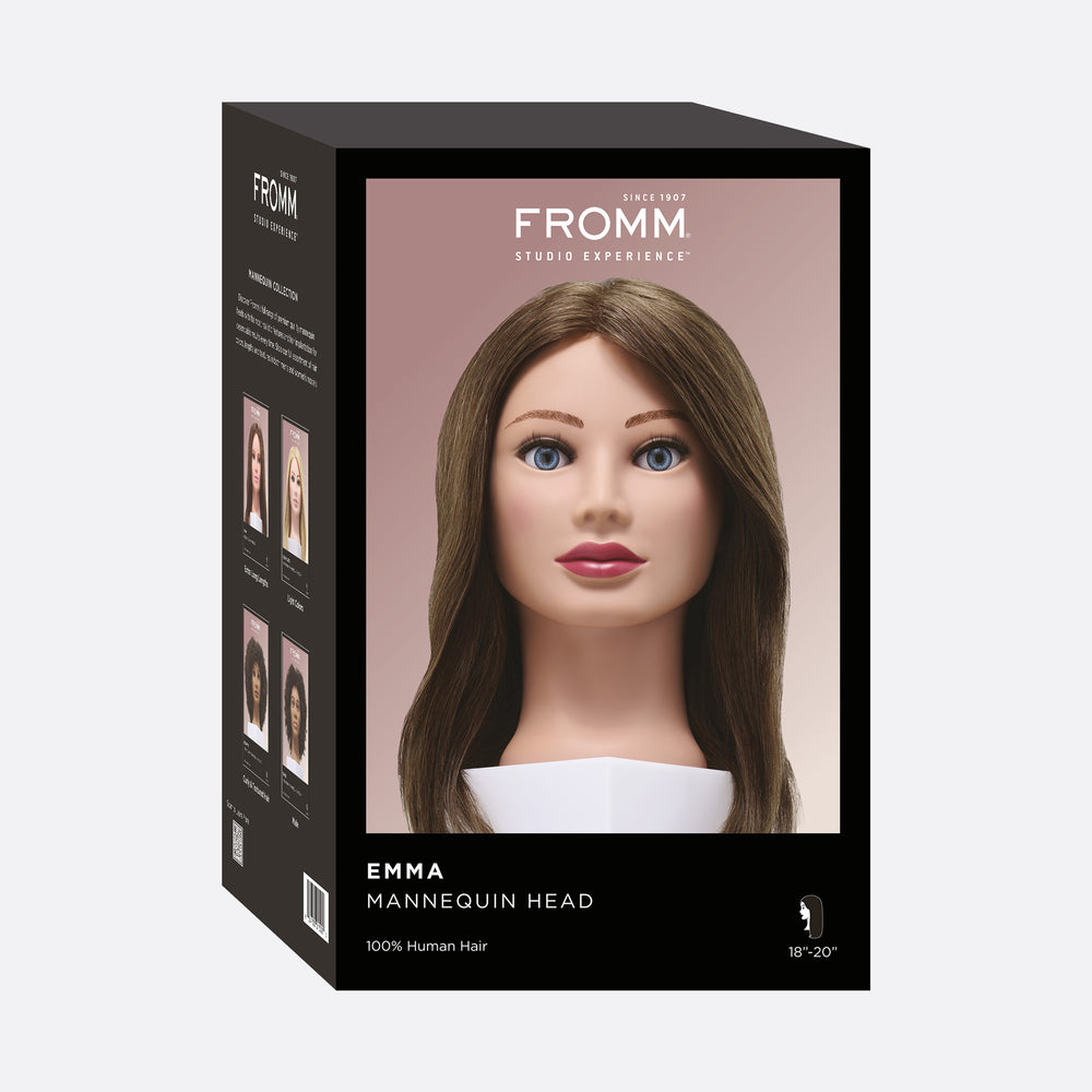 Emma 100% Human Hair 18-20" Mannequin Head