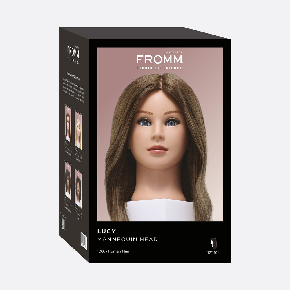 Lucy 100% Human Hair 17-19" Mannequin Head