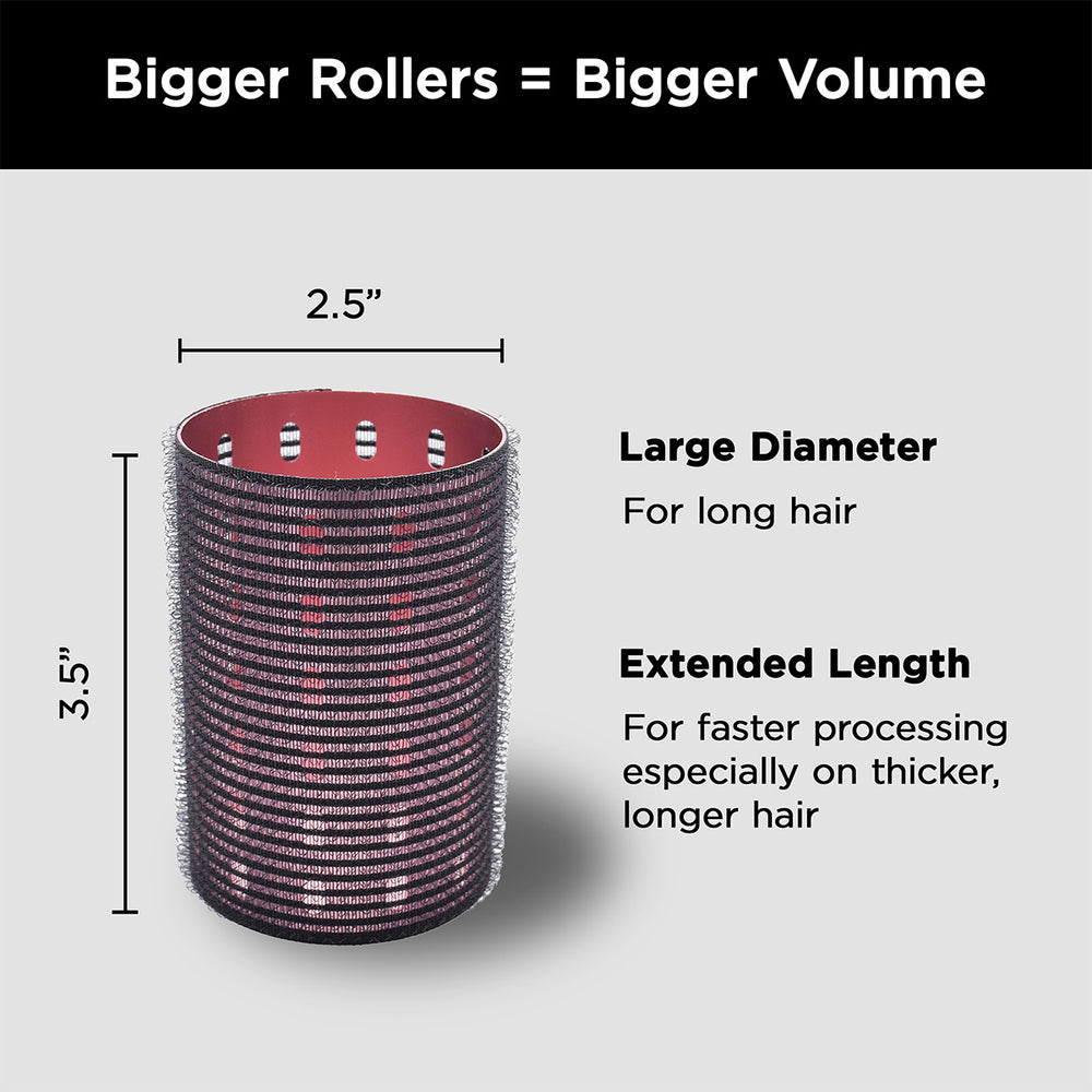 Thermalux 2.5" Aluminum Hair Rollers - 4 Pack